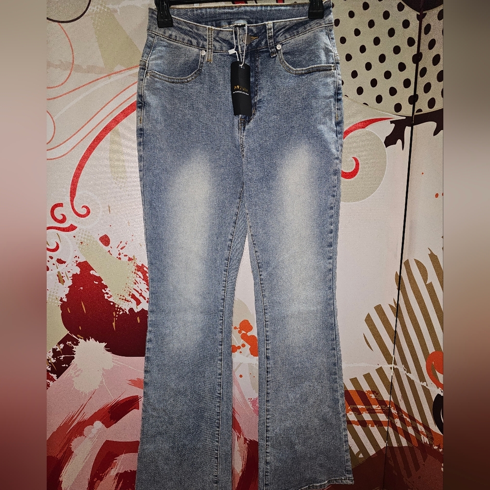 Chic Blue Flare Women's Jeans